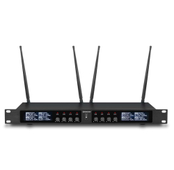 Système de pupitre conférence sans fil, 8 pupitres micro et 1 récepteur, 506 / 524 / 517.7 Mhz