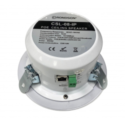 Haut-parleur encastrable de 8 W en POE compatible avec logiciel et matériel réseau IP