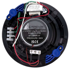 Haut-parleur plafond encastrable 20/10/5W en 100V