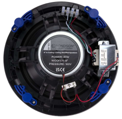 Haut-parleur plafond encastrable 40/20/10W en 100V