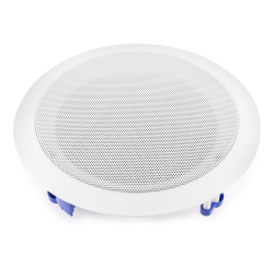 Haut-parleur plafond métal avec grille laqué blanc - 40 Watts/100 Volts