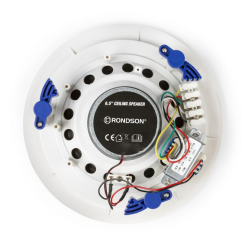 Haut-parleur plafond métal avec grille laqué blanc - 40 Watts/100 Volts