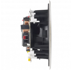 Haut-parleur plafond métal blanc 2 voies encastrables - 20/10/5 Watts/100 Volts