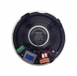 Haut-parleur plafond métal blanc - 40/20/10 Watts/100 Volts