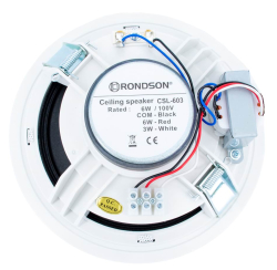 Haut-parleur plafond 8" blanc - 10/5 Watts / 100 Volts