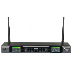 Ensemble recepteur double Professionnel UHF 30 mw avec 2 micro émetteur main 660-690 MHz