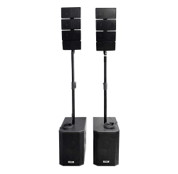 Kit sono 820W avec 2 Enceintes colonnes amplifiées et subwoofer multimédia Bluetooth