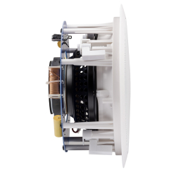 Paire haut-parleurs encastrés blanc 2 voies 80W 8 Ohms