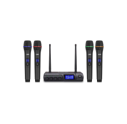 Système de micro HF, 4 Mic main, 523.7 / 527.7 / 553.7 / 555.1 mhz