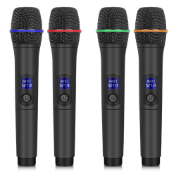 Système de micro HF, 4 Mic main, 523.7 / 527.7 / 553.7 / 555.1 mhz