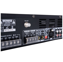 Amplificateur mélangeur 120W, MP3 av USB/SD, Tuner FM, Bluetooth