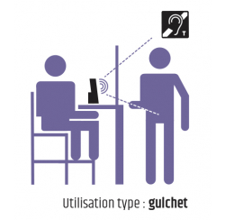 Amplificateur mobile de boucle magnétique 1,2 m2