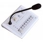Pupitre micro à télécommande (carillon et priorité) 6 zones + AG + TC / DM 100 et  RR 600