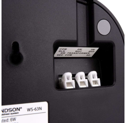 Haut-parleur mural noir  6/3/1,5W en ligne 100V