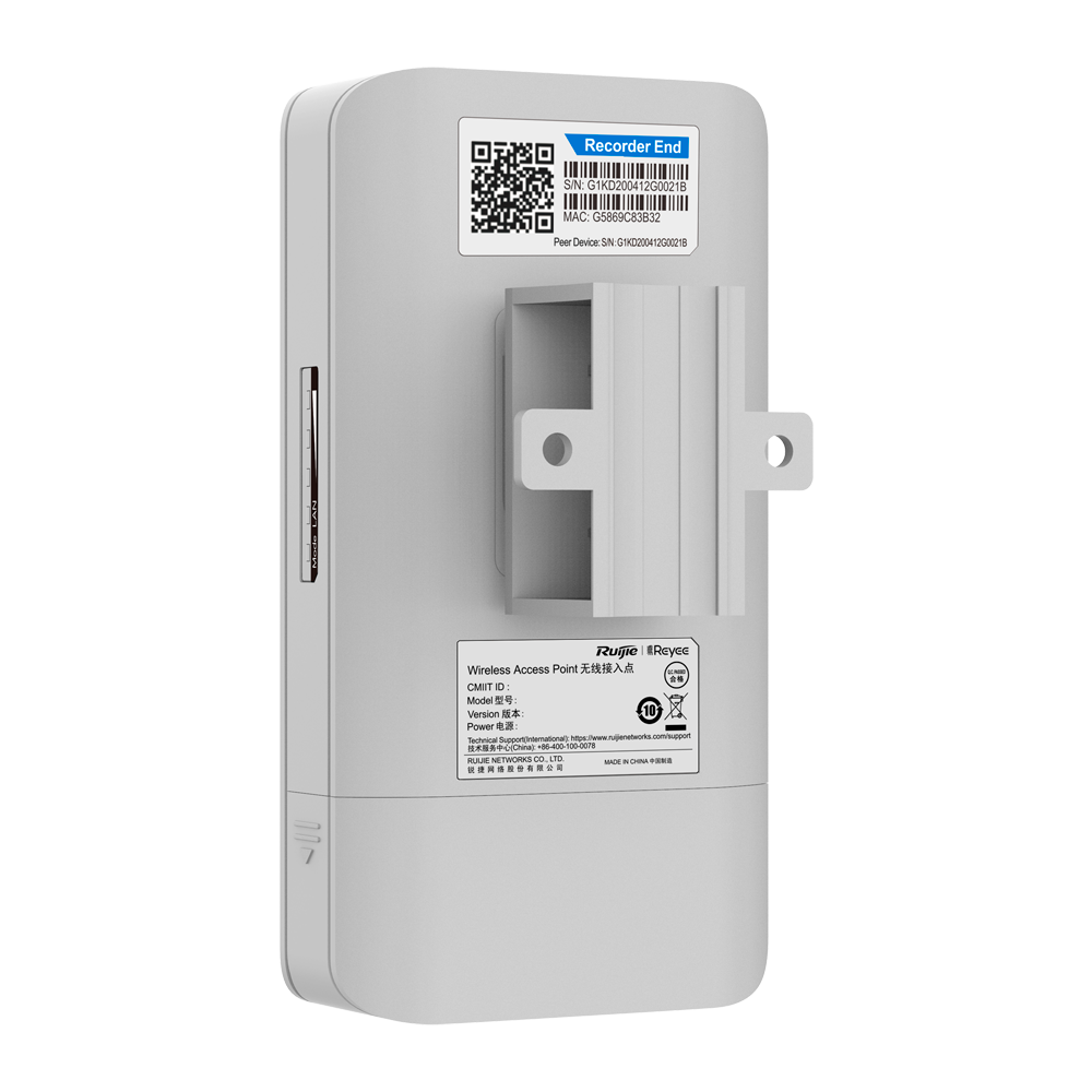 Liaison sans fil jusqu'à 500m Fréquence 2,400 GHz 2,483 GHz Basé sur 802.11 b/g/n IP55, apte pour extérieurs 2 unités couplées