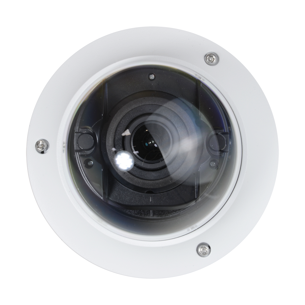 Caméra Dome IP 4 Mégapixel 1/3" Capteur Progressive Scan CMOS Détection de mouvement 2.0 des personnes et des véhicules Objectif Varifocal 2.8~12 mm Compression H.265+ Audio / Alarmes / PoE+