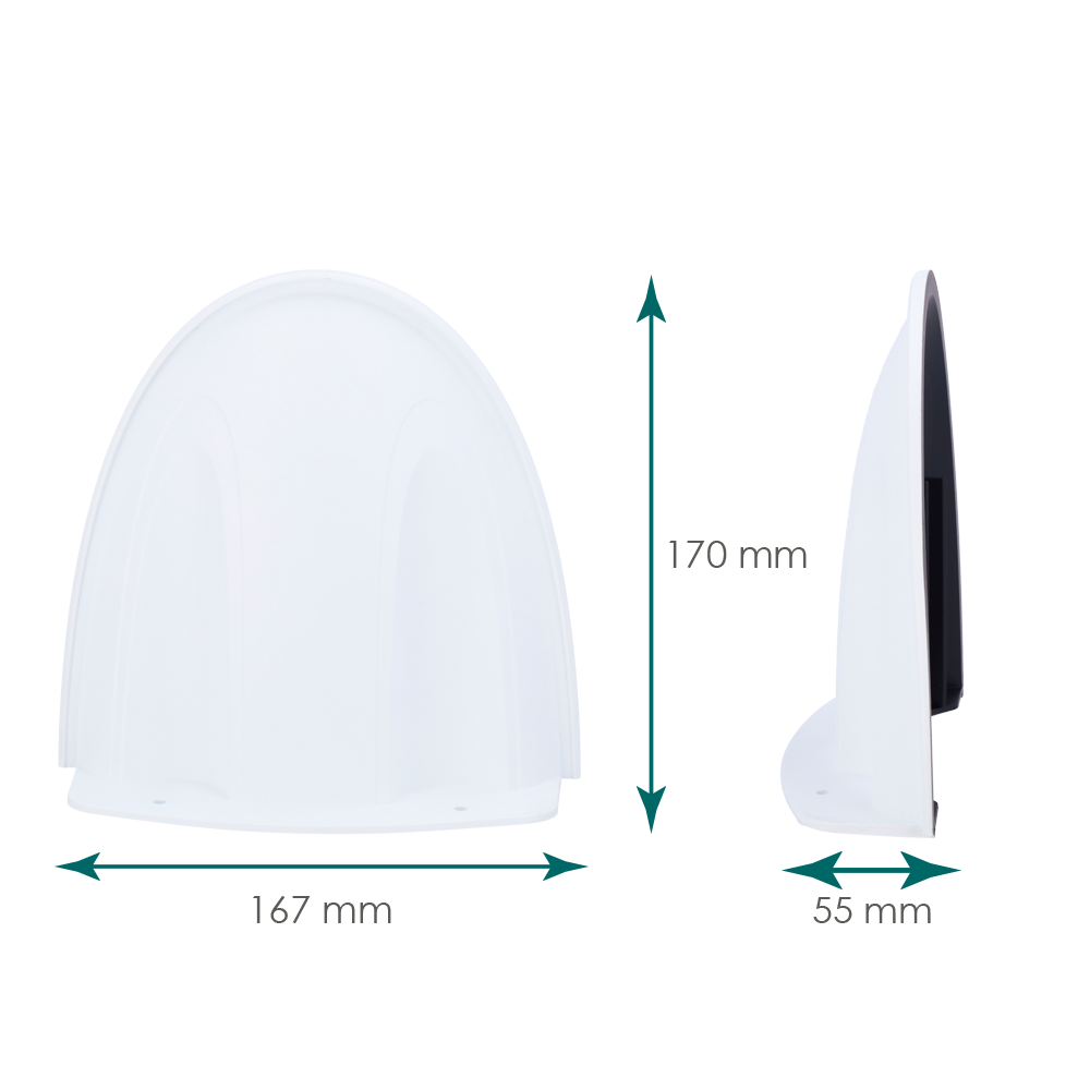 Support mural - Pour caméras IPC353X et IPC323X - Convient pour une utilisation en extérieur - Couleur blanche