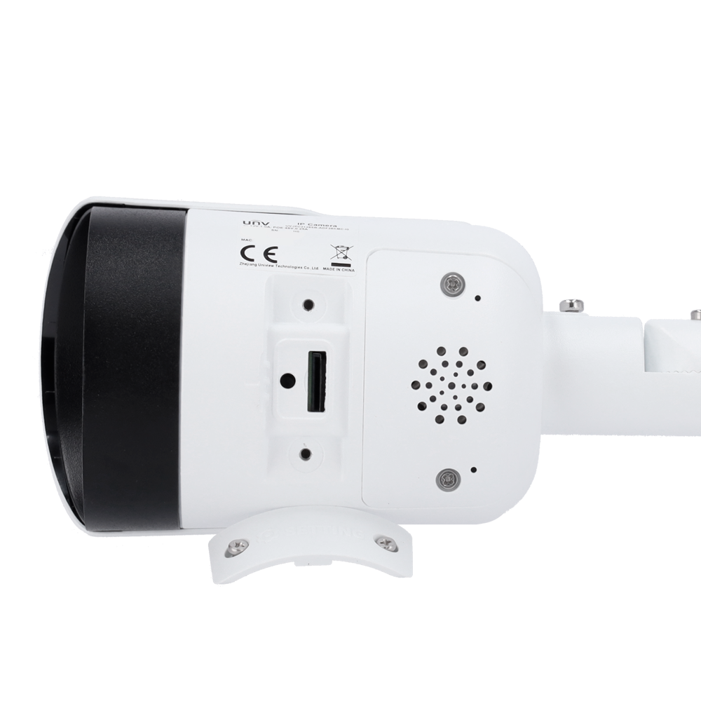 Caméra IP 8 Megapixel - Gamme Prime - Objectif 2.8 mm / WDR - Portée des LED IR 30 m | Dissuasion active - Algorithme IA | évite les fausses alarmes - Interface WEB, CMS, Smartphone et NVR