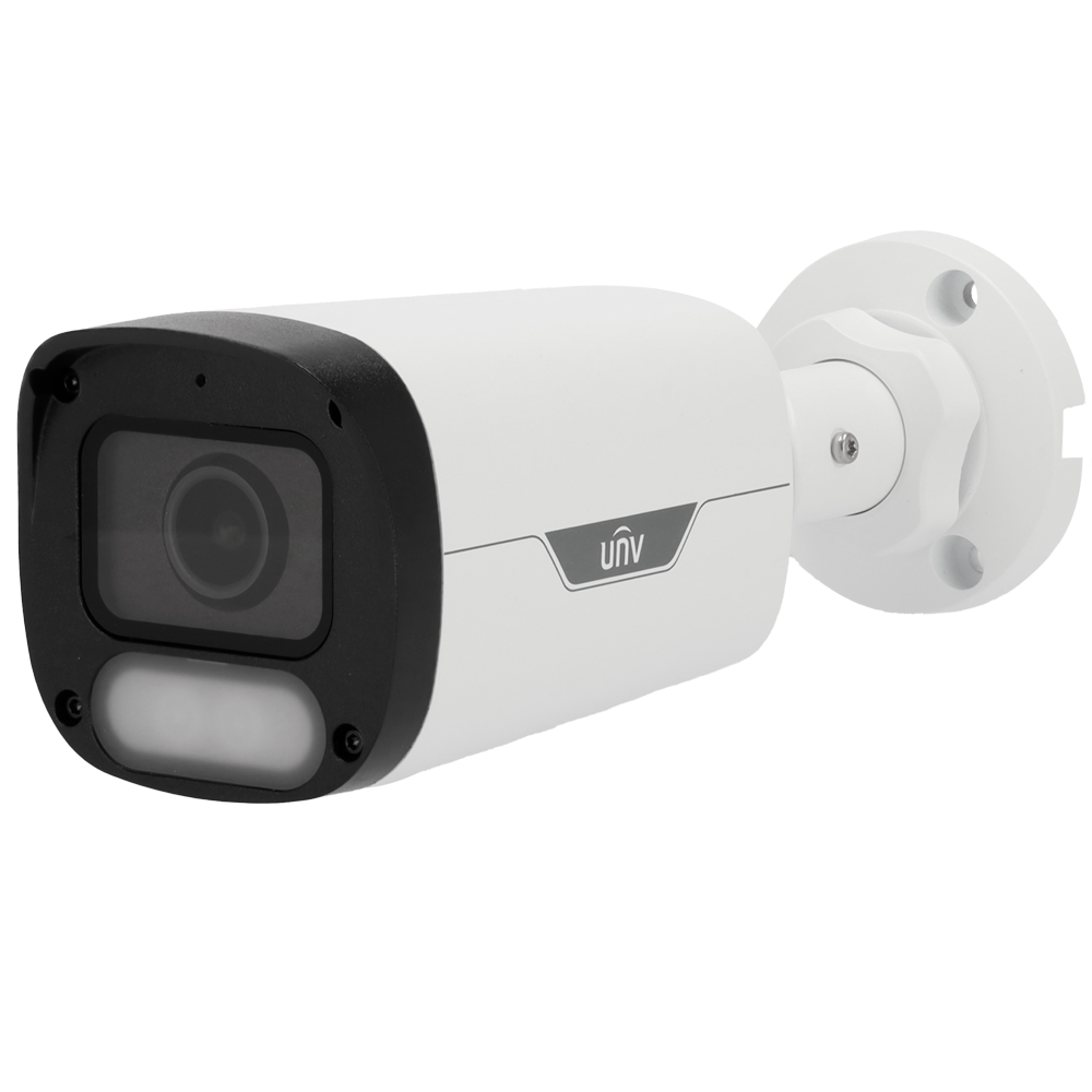Caméra Bullet IP 4 Mégapixel - Gamme EasyStar - 1/1.8" CMOS |à balayage progressif  Objectif 2.8 mm - Color Hunter avec la technologie WISE-ISP - Portée de la lumière blanche 30 m - UMD, Ultra Motion Detection