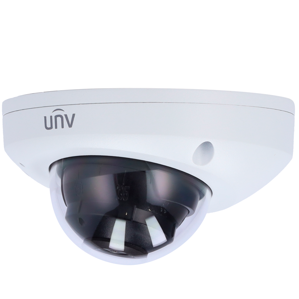 Caméra IP 2 Megapixel Gamme Prime 1/2.8" Progressive Scan CMOS Objectif 2.8 mm - IR LEDs Portée 30 m - Audio SIP, Smart Intrusion Prevention Comptage de personnes dans la zone WDR 120dB Microphone intégré Mode couloir