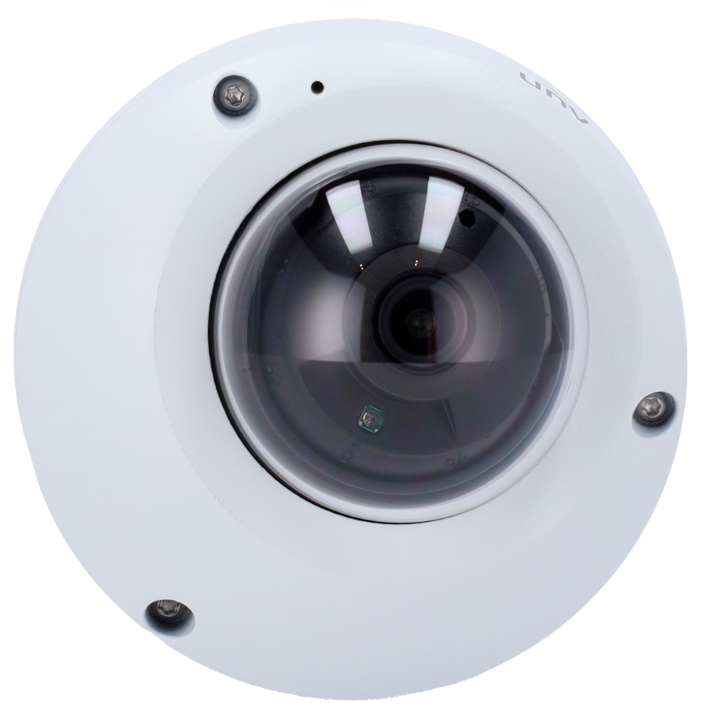 Caméra IP 2 Megapixel Gamme Prime 1/2.8" Progressive Scan CMOS Objectif 2.8 mm - IR LEDs Portée 30 m - Audio SIP, Smart Intrusion Prevention Comptage de personnes dans la zone WDR 120dB Microphone intégré Mode couloir