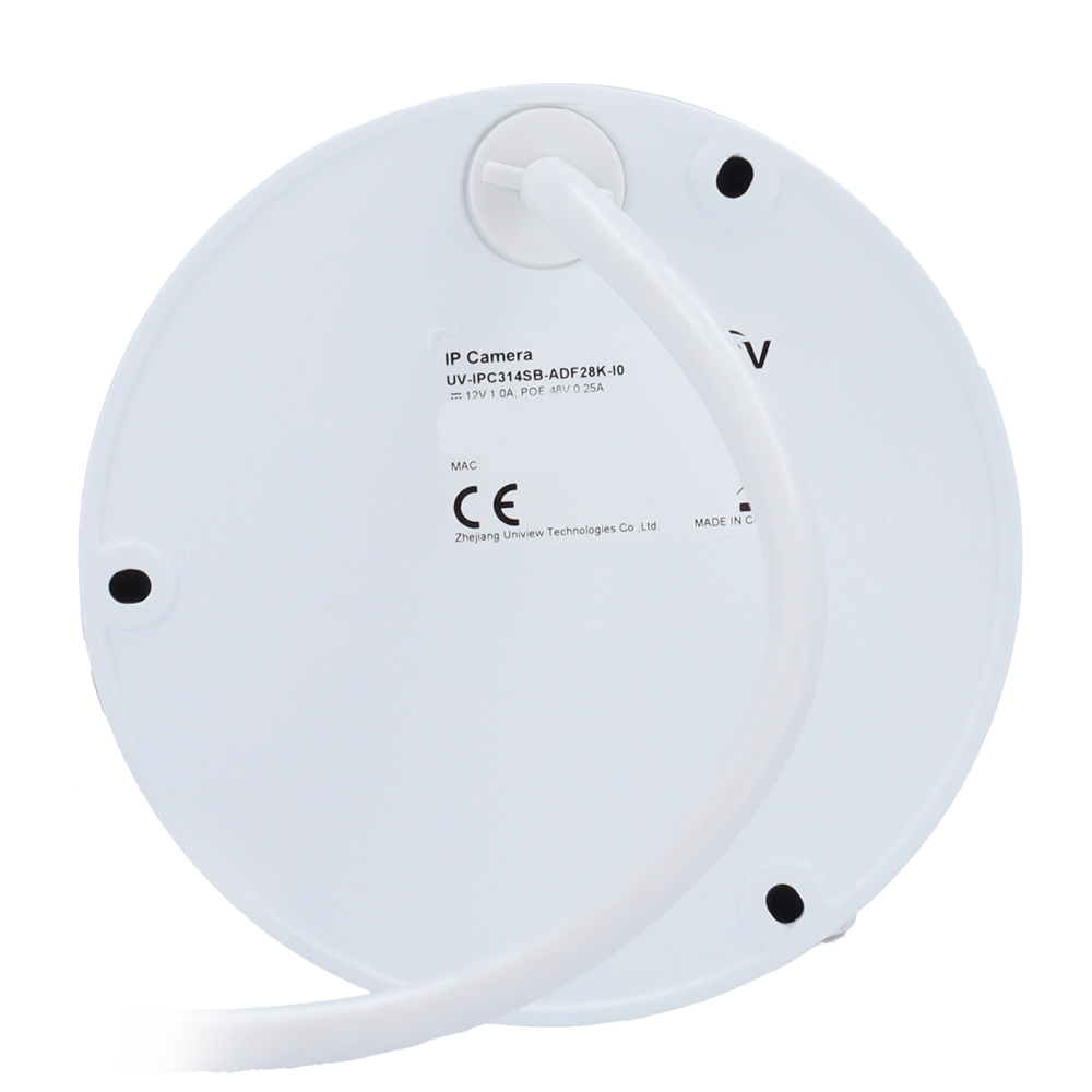 Caméra IP 4 Megapixel Gamme Prime 1/3" Progressive Scan CMOS Objectif 2.8 mm | IR LEDs Portée 30 m | Audio SIP, Smart Intrusion Prevention Comptage de personnes dans la zone