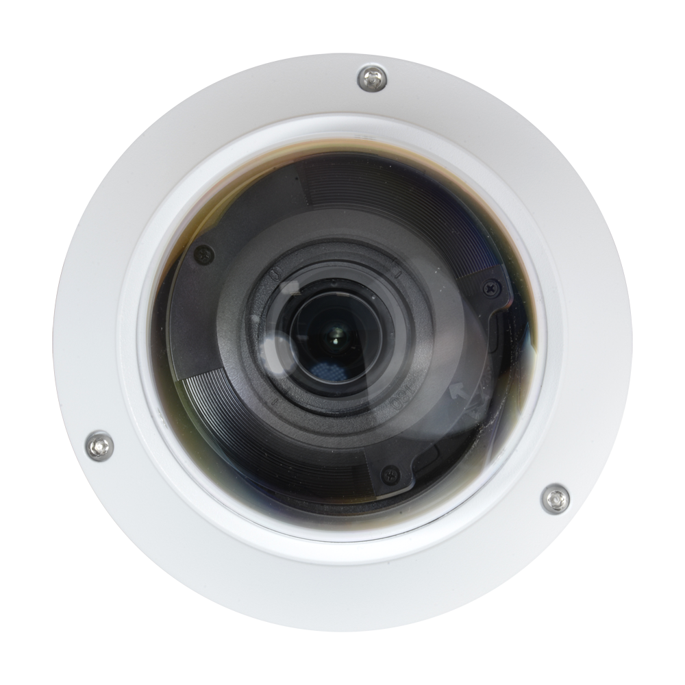 Caméra Dome IP 4 mégapixel / 1/1.8" Progressive Scan CMOS Gamme Prime Deep Learning | Intelligence artificielle Objectif motorisé AF 2.8~12 mm / WDR IR LEDs (Couleur: 0.0005 lux) | Audio et alarmes Interface WEB, CMS, Smartphone et NVR