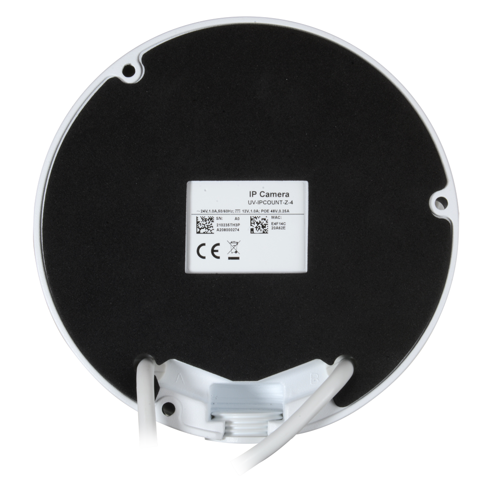 Caméra Dome IP 4 mégapixel / 1/1.8" Progressive Scan CMOS Gamme Prime Deep Learning | Intelligence artificielle Objectif motorisé AF 2.8~12 mm / WDR IR LEDs (Couleur: 0.0005 lux) | Audio et alarmes Interface WEB, CMS, Smartphone et NVR