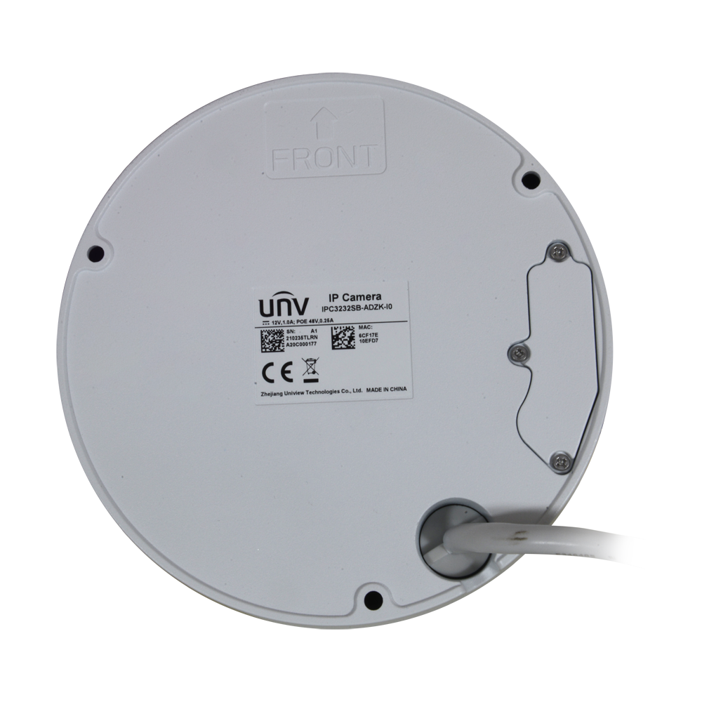 Caméra Dome IP 5 Megapixel Gamme Prime Objectif motorisé AF 2.7~13.5 mm / WDR LED IR portée 40 m | Audio et alarmes Algorithme IA | Évite les fausses alarmes Interface WEB, CMS, Smartphone et NVR