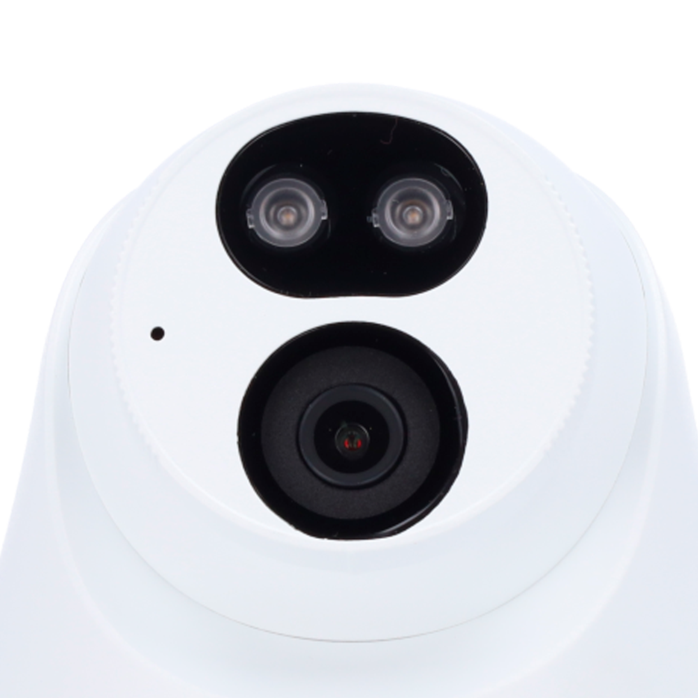 Caméra IP 2 Mégapixel - Gamme Easy - 1/2.8" Progressive Scan CMOS - Objectif 2.8 mm - LED à lumière blanche ColorHunter - Portée 30 m - Interface WEB, CMS, Smartphone et NVR