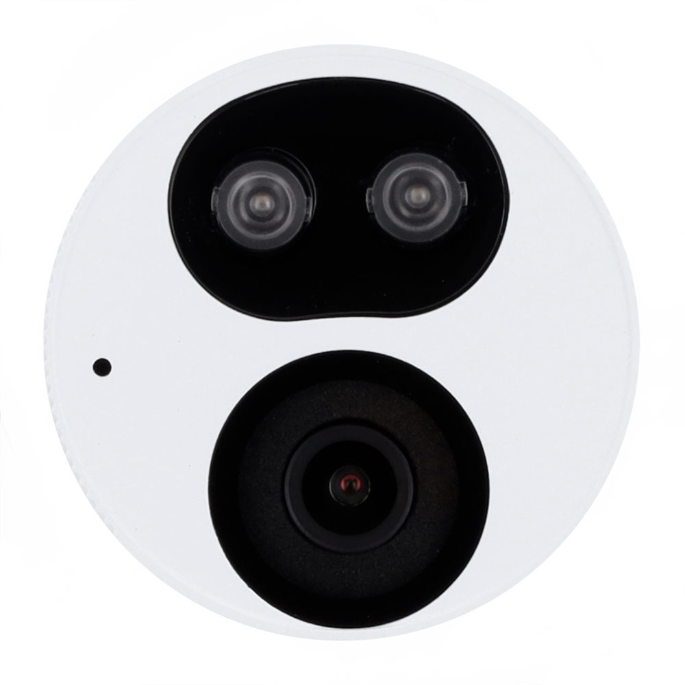 Caméra IP 5 Megapixel - Gamme Prime - Objectif 2.8 mm / WDR - Portée des LED IR 30 m | Dissuasion active - Algorithme IA | évite les fausses alarmes - Interface WEB, CMS, Smartphone et NVR