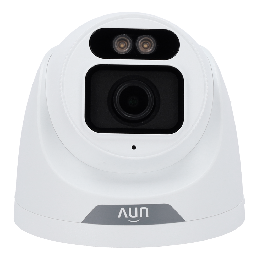 Caméra IP 4 Megapixel Gamme Prime Objectif 2.8 mm / WDR / carte microSD Led lumière blanche 30m ColorHunter, image couleur 24/7 Interface WEB, CMS, Smartphone et NVR Imperméabilité IP67