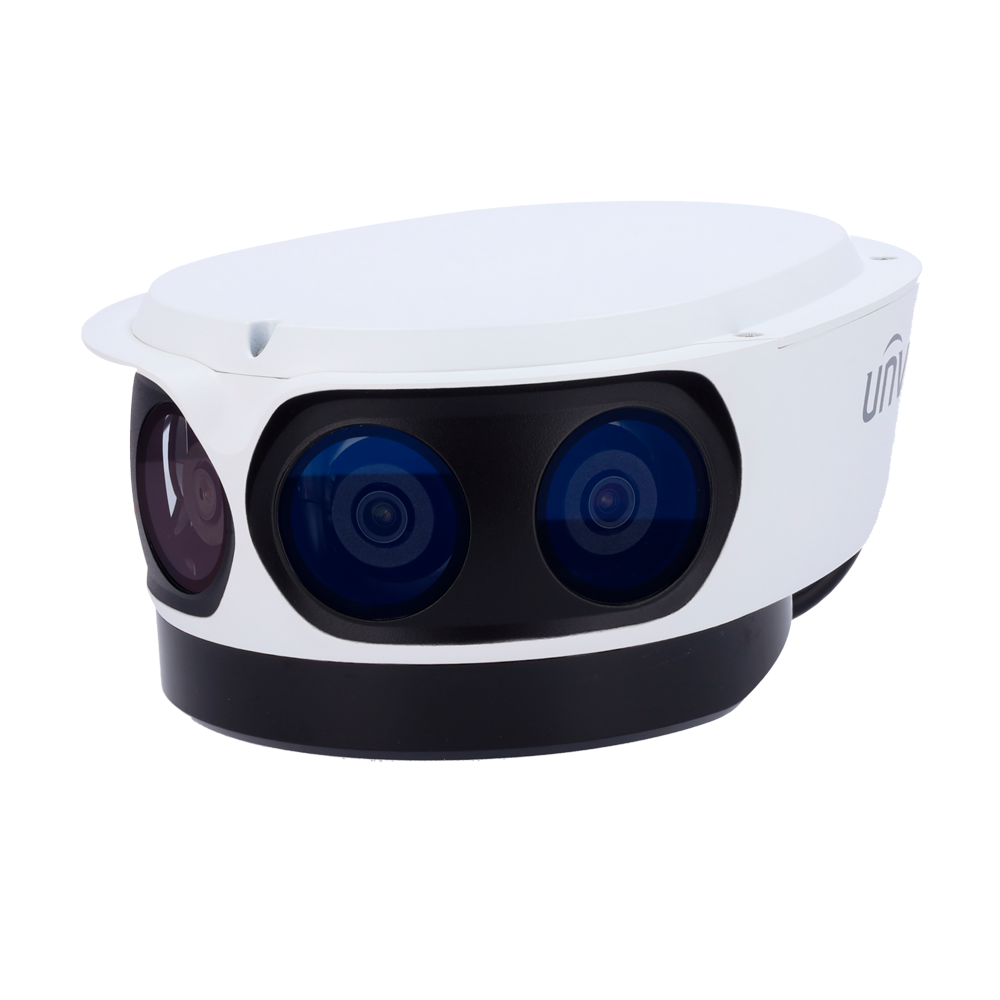 Caméra IP panoramique de 16 mégapixels (4800×2688) Gamme Pro CMOS à balayage progressif 1/1,8" Objectif 2,8 mm | 4 lentilles IR 30m | Alarmes Interface WEB, CMS, Smartphone et NVR