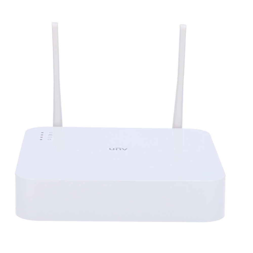 Kit de vidéosurveillance Uniview - Connexion Ethernet et WiFi - NVR 4 canaux IP - 4 caméras dômes IP67 - Plug & play - Interface WEB, CMS, Smartphone et NVR
