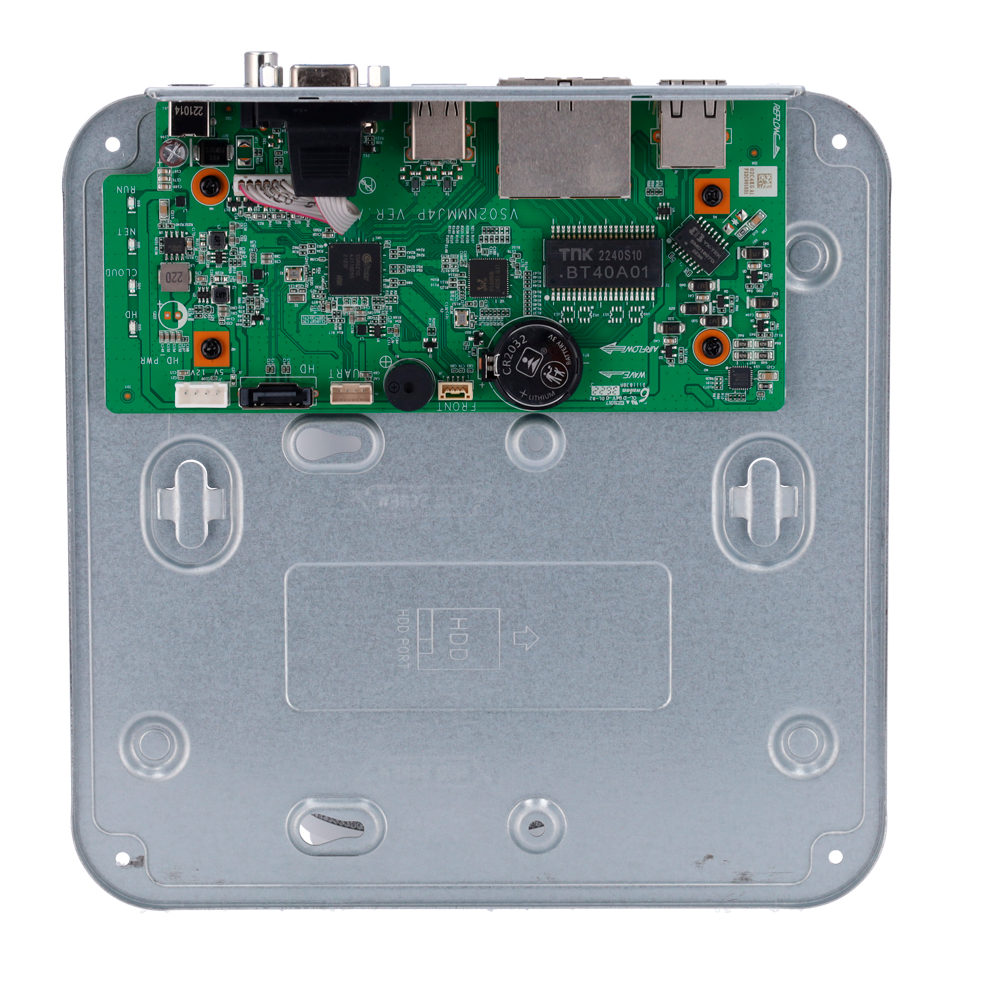 Enregistreur NVR pour caméra IP Gamme Easy 4 CH vidéo / Compression Ultra H.265 4 Canaux PoE Résolution maximale 8Mpx  Bande passante 40 Mbps Support 1 disque dur