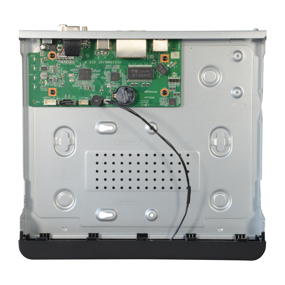 Enregistreur NVR pour caméra IP Gamme Easy 4 CH vidéo / Compression Ultra 265 4 Canaux PoE Résolution maximale 8 Mpx Support 1 disque dur