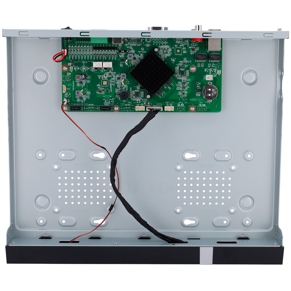 Uniview Gamme Prime - Enregistreur NVR pour caméra IP - Résolution jusqu'à 12 Mpx - 9 CH vidéo / Compression Ultra265 - Prend en charge SIP jusqu'à 4CH / Reconnaissance faciale - 2HDD / Alarmes