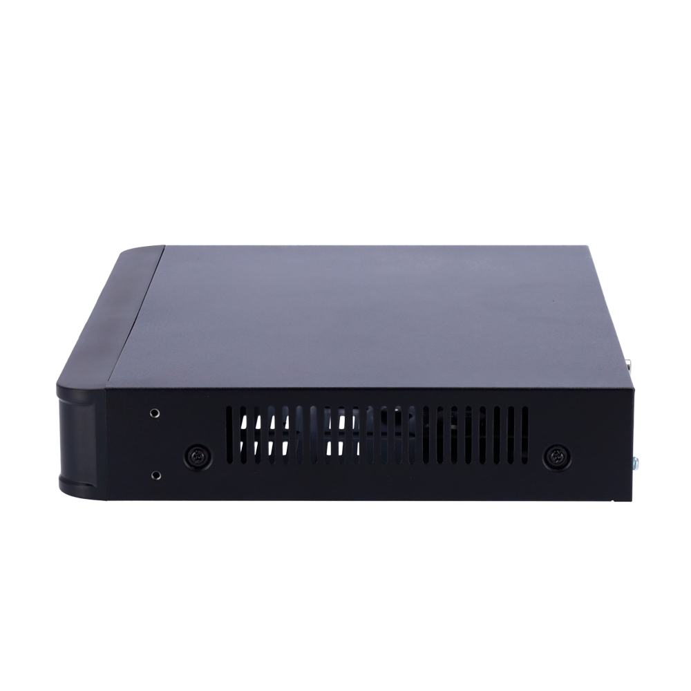 Enregistreur NVR pour caméra IP - Gamme Prime - 4 CH vidéo  / Compression Ultra H.265 - 4 Canaux PoE - Résolution maximale 8Mpx - Bande passante 80 Mbps - Support 1 disque dur