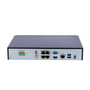 Enregistreur NVR pour caméra IP - Gamme Prime - 4 CH vidéo  / Compression Ultra H.265 - 4 Canaux PoE - Résolution maximale 8Mpx - Bande passante 80 Mbps - Support 1 disque dur