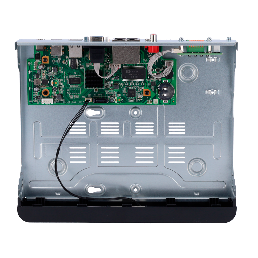 Enregistreur NVR pour caméra IP - Gamme Prime - 4 CH vidéo  / Compression Ultra H.265 - 4 Canaux PoE - Résolution maximale 8Mpx - Bande passante 80 Mbps - Support 1 disque dur