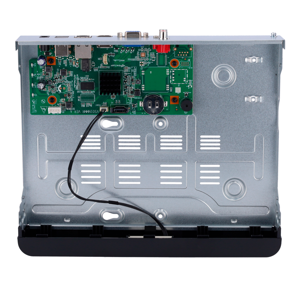 Enregistreur NVR pour caméra IP - Gamme Prime - 4 CH vidéo  / Compression Ultra H.265 - Résolution maximale 8Mpx - Bande passante 80 Mbps - Support 1 disque dur