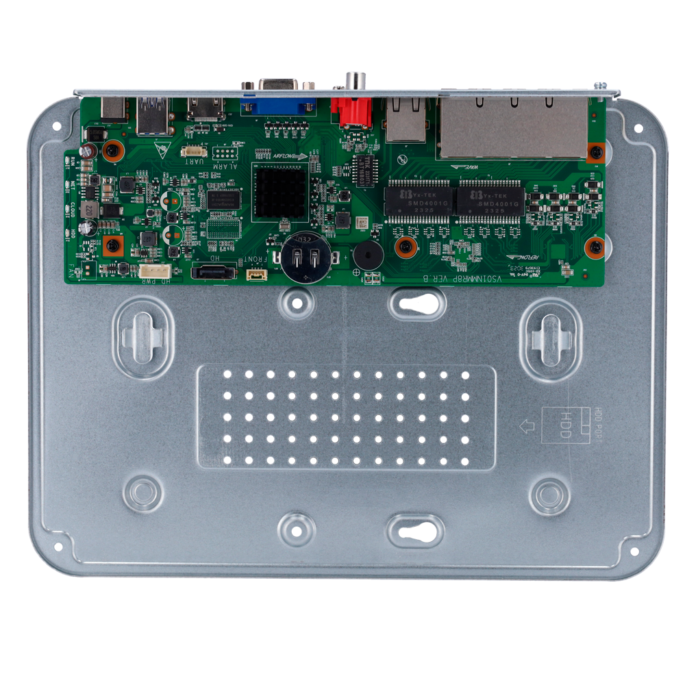 Gamme Prime Enregistreur NVR pour caméra IP 8 CH vidéo / 8 CH PoE Résolution maximale 8Mpx Bande passante 80 Mbps Prise en charge des fonctions intelligentes 