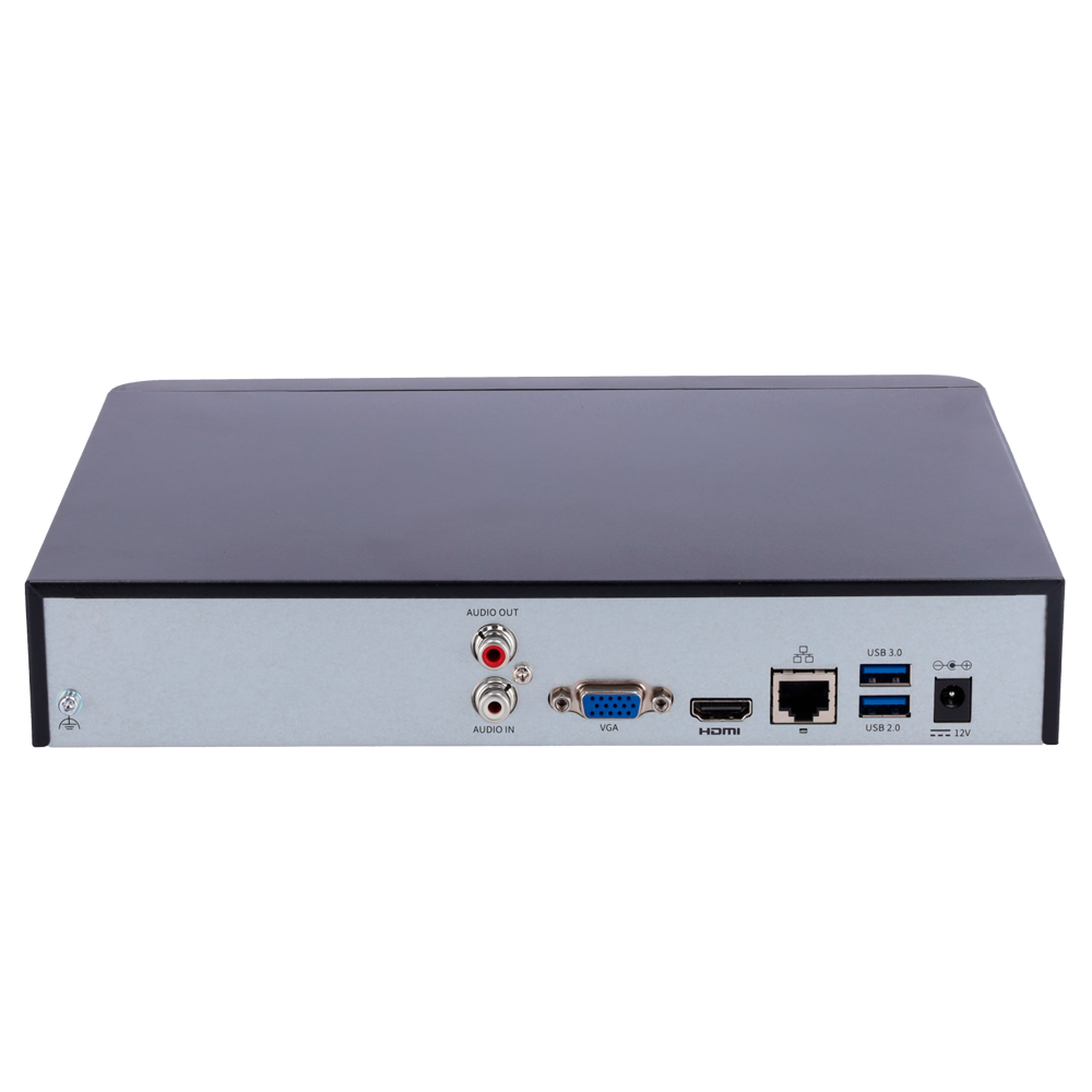 Enregistreur NVR pour caméra IP - Gamme Prime - 8 CH vidéo  / Compression Ultra H.265 - Résolution maximale 8Mpx - Bande passante 80 Mbps - Support 1 disque dur