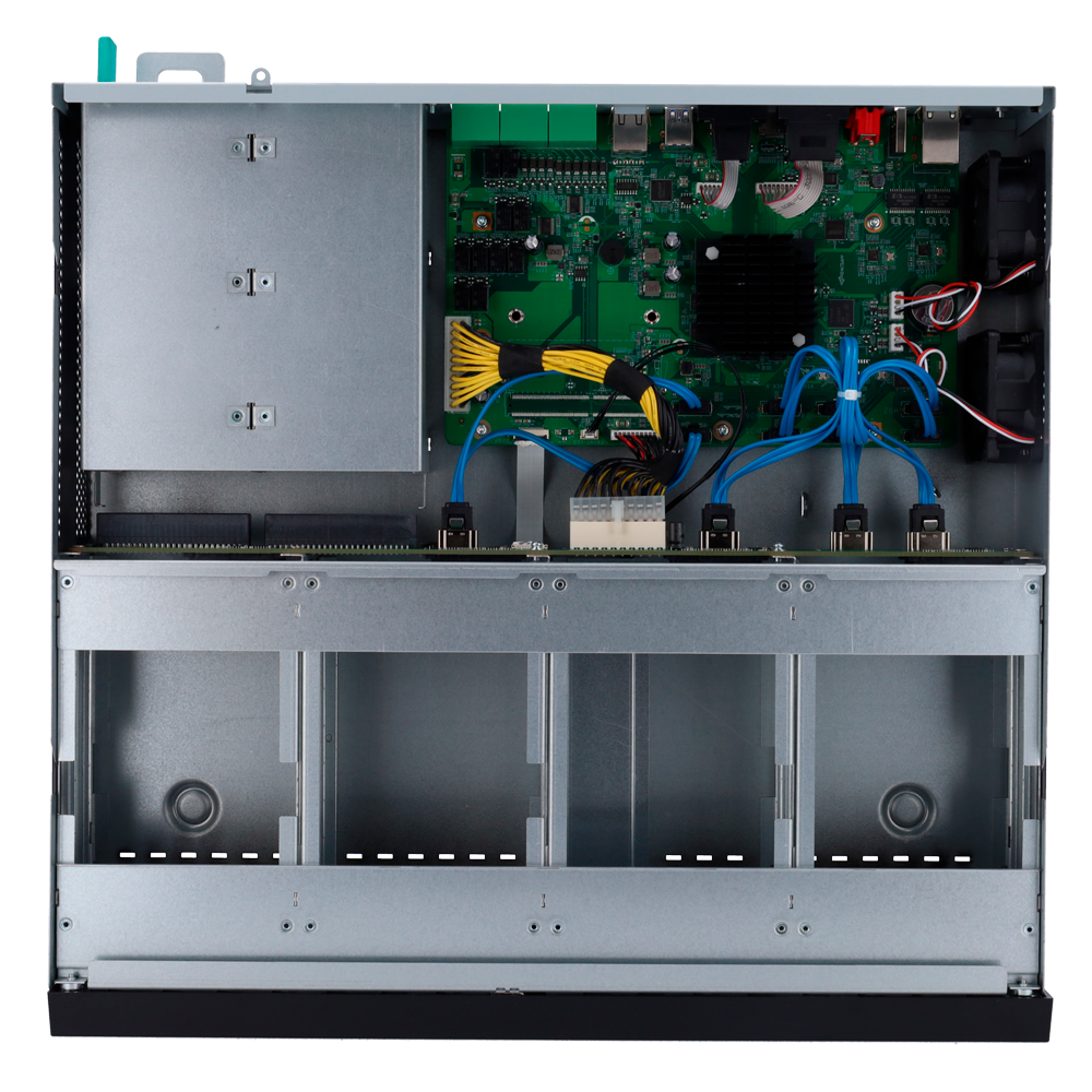 Enregistreur NVR pour caméra IP - Gamme Prime - 128 CH vidéo  / Compression Ultra H.265 - Résolution maximale 32Mpx - Bande passante 384 Mbps - Support 8 disque dur