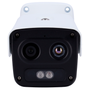 Caméra thermique Dual IP Uniview Thermique: 256x192  Objectif 3.2 mm Optique: 4 MP Objectif 4 mm Microphone, Haut-parleur, Alarmes SIP  Détecteur d'incendie Détecteur de fumée PoE Plage de mesure temp. de -20 à 150ºC / ± 8ºC