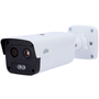 Caméra thermique Dual IP Uniview 256x192 | Objectif 7mm Capteur optique 1/2.8” 4 Mpx | Objectif 6mm Sensibilité thermique = 55mK Détec. prévention des incendies, alarme et SIP Intervalle de mesure temp -20~150ºC / ± 8ºC