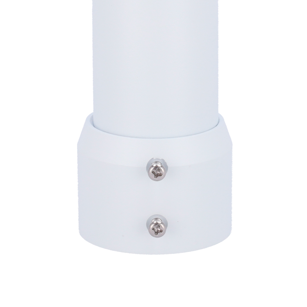 Support plafond - Pour caméras dôme - Hauteur 200 mm - Convient pour une utilisation en extérieur et en intérieur - Couleur blanche - Fabriqué en aluminium