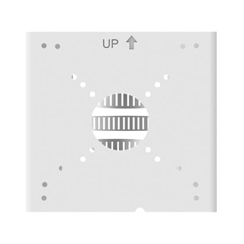Support pour mats - Pour caméras bullet - Convient pour une utilisation en extérieur - Rang diamètre 67~127 mm - Couleur blanche - Passage de cable