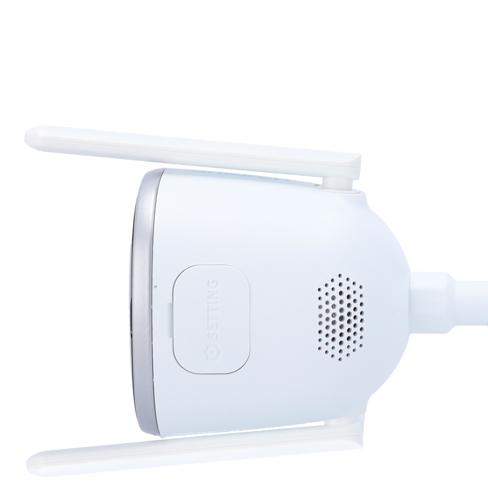 Caméra IP Wi-Fi Uniarch Panda série B Résolution jusqu'à 5Mpx, haute qualité d'image Détection des personnes et des véhicules - MicroSD 128GB Double éclairage intelligent: IR et lumière blanche Audio Bidirectionnel: Microphone et haut parleur Ultra H.265 | IP67