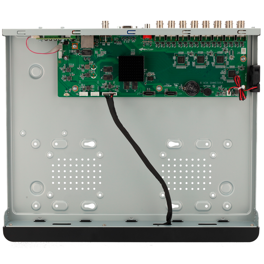 Enregistreur vidéo 5n1 Uniview - Gamme Easy - 16 CH HDTVI / HDCVI / AHD / CVBS + 8 extra IP - Audio  - Supporte 2 disques durs